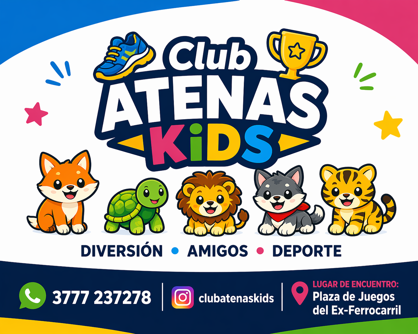 Bandera oficial Club Atenas Kids